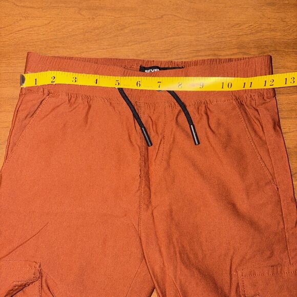 Kids' Stylish Orange Cargo Pants - Picture 2 of 10